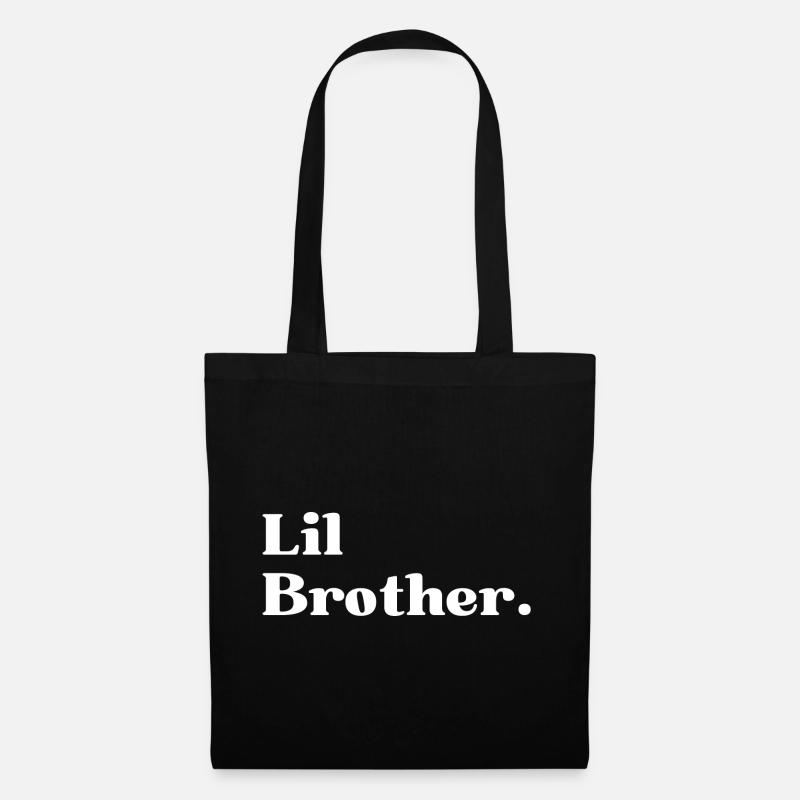 Lil Bro. Little Brother Geschenk - Stoffbeutel - Schwarz