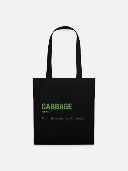 CABBAGE - Stoffbeutel - Schwarz