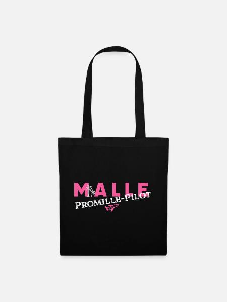 MALLE Promille-Pilot - Stoffbeutel - Schwarz