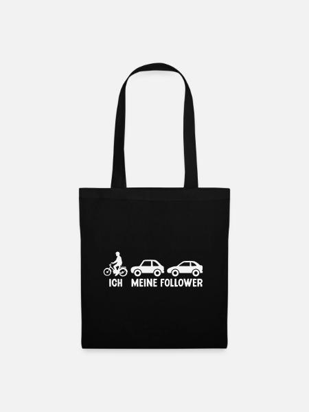 Mofa Mofaroller Follower Mofafahrer Moped - Stoffbeutel - Schwarz