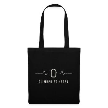 Climber At Heart Heartbeat - Tote Bag - black - Front