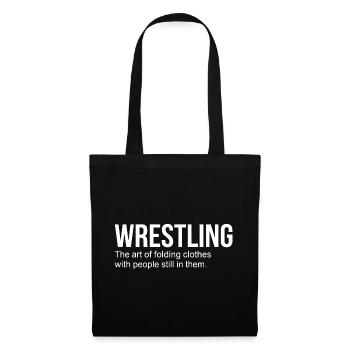 Wrestling-Definition – Lustiges Wrestler-Grappling - Stoffbeutel - Schwarz - Vorne