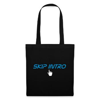 skip intro - Stoffbeutel - Schwarz - Vorne