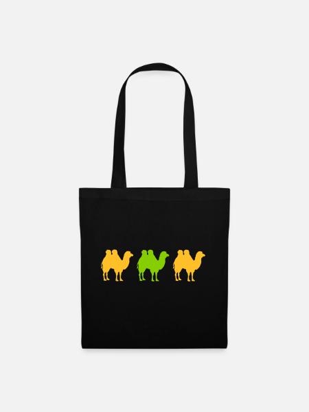 camel tipper herd desert - Tote Bag - black