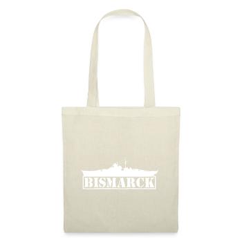 Battleship Bismarck ship white navy - Tote Bag - nature - Front