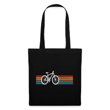 Bike Bike Cycling Retro Vintage Cool - Tote Bag - black - Front