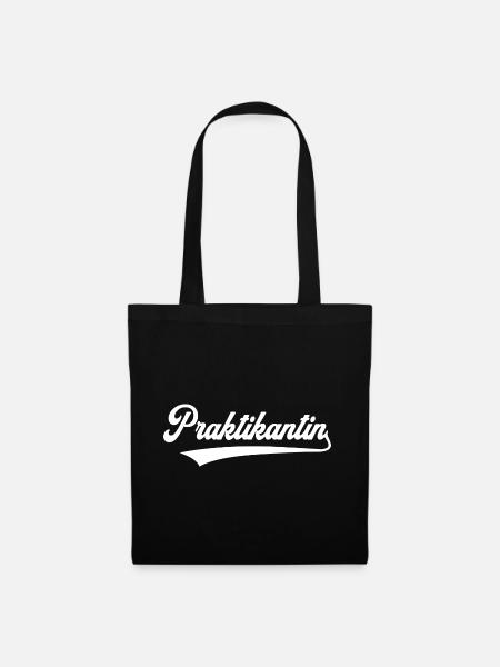 Praktikantin - Stoffbeutel - Schwarz