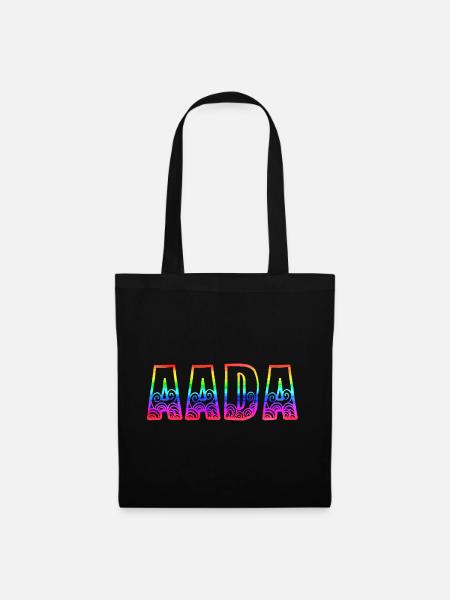 aada rs regenbogen - Stoffbeutel - Schwarz