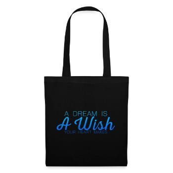 Un rêve est un souhait que votre cœur fait 7 - Sac en tissu - noir - Devant