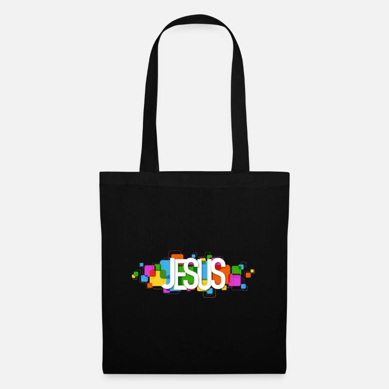 Jesus Christus von Nazareth Glaube Bibel Jesus - Stoffbeutel - Schwarz