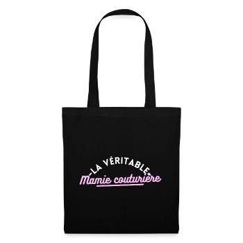 La véritable mamie couturière - Sac en tissu - noir - Devant