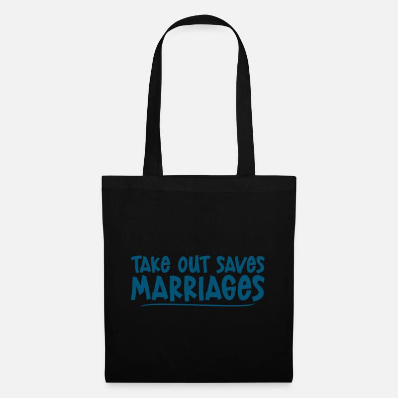 Takeout Saves Marriages 4 - Stoffbeutel - Schwarz