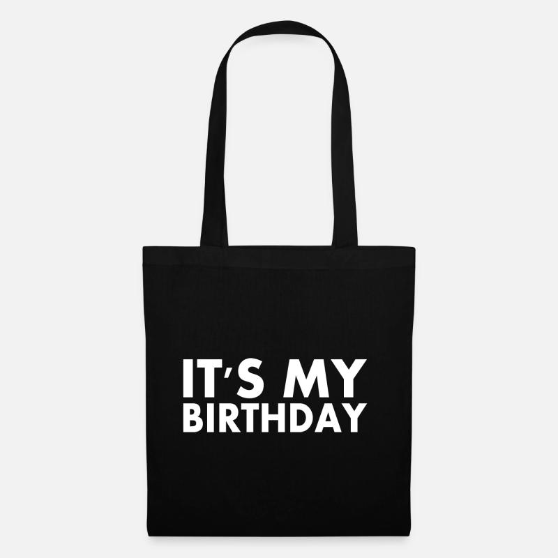 It's my birthday - Stoffbeutel - Schwarz