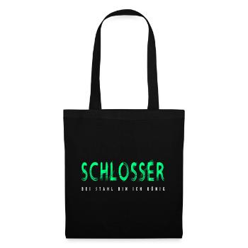 Schlosser Handwerker Design - Stoffbeutel - Schwarz - Vorne