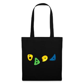 salle d’escalade escalade bloc - Sac en tissu - noir - Devant