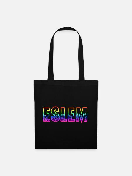 eslem rs regenbogen - Stoffbeutel - Schwarz