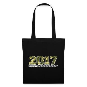 Cadeau Anniversaire 2017 Millésime 2017 Armée - Sac en tissu - noir - Devant