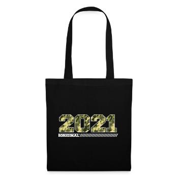 2021 Jubiläumsgeschenk Jahrgang 2021 Armee - Stoffbeutel - Schwarz - Vorne