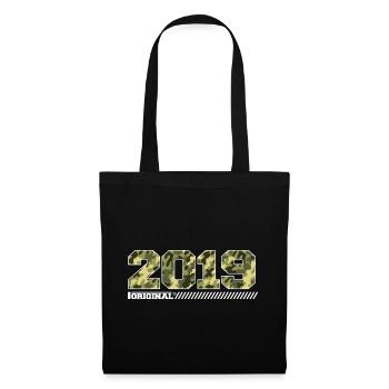 2019 Cadeau Anniversaire Vintage 2019 Armée - Sac en tissu - noir - Devant