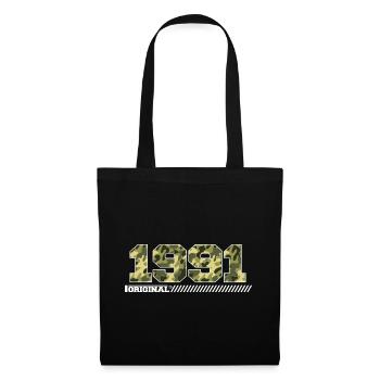 Cadeau d’anniversaire 1991 Vintage 1991 Army - Sac en tissu - noir - Devant