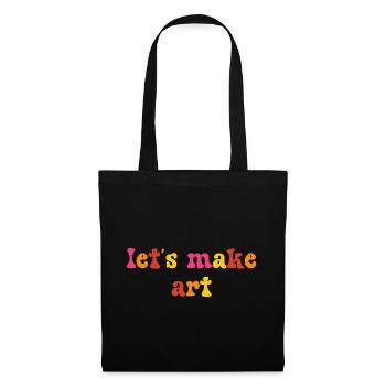 Let's Make Art - Artist - Tote Bag - black - Front