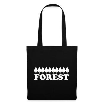 FOREST - Stoffbeutel - Schwarz - Vorne