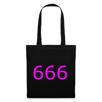 666 - Tote Bag - black - Front