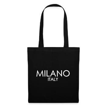 Milano Italy - Italia - Italien - Mailand - Stoffbeutel - Schwarz - Vorne