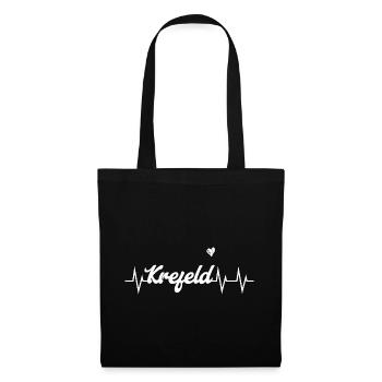 Heartbeat Krefeld - Tote Bag - black - Front