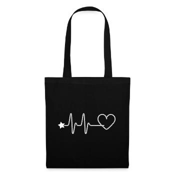 La danse en ligne est mon cardio – la danse country western - Sac en tissu - noir - Devant
