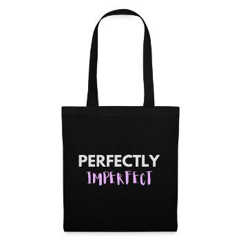 Perfectly Imperfect lettering - Tote Bag - black - Front