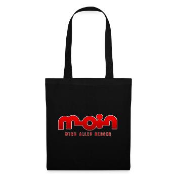 Moin, tout s’améliore - Sac en tissu - noir - Devant