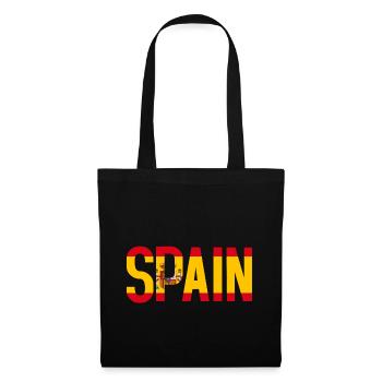 Inscription Espagne - Sac en tissu - noir - Devant