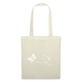 Butterfly with heart, Valentine's Day, birthday - Tote Bag - nature - Front