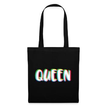 Roi - look partenaire reine - Sac en tissu - noir - Devant