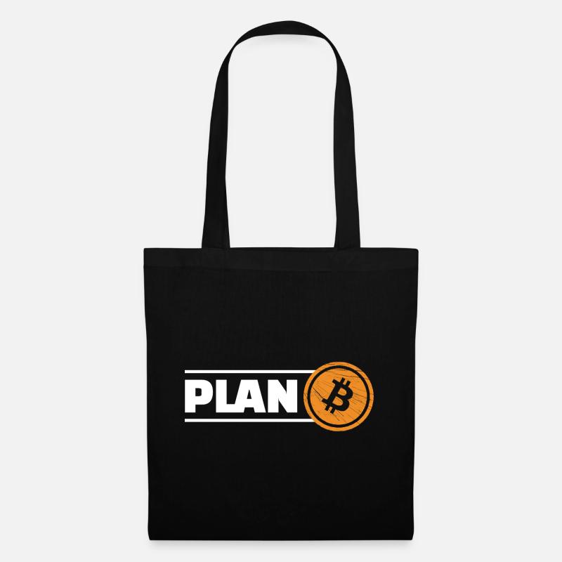 Bitcoin Plan B - Sac en tissu - noir