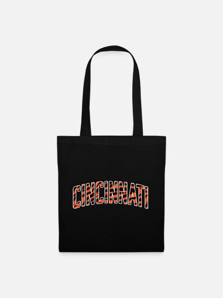 Cincinnati Tiger Stripe - Stoffbeutel - Schwarz