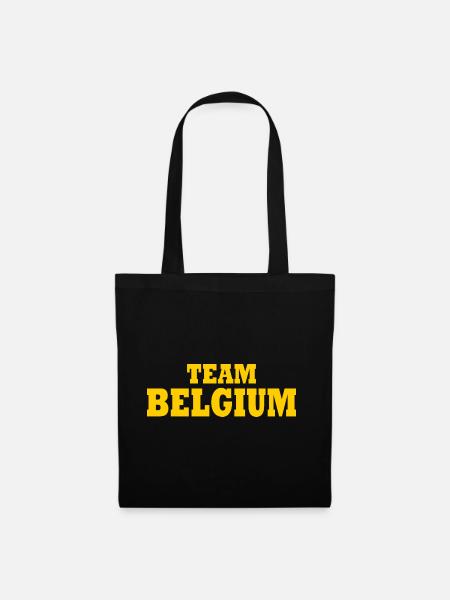 Team belgium - Stoffbeutel - Schwarz