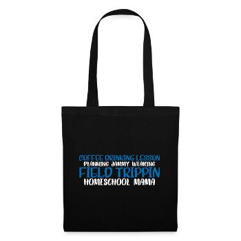 Planification de cours de consommation de café Homeschool Mama 4 - Sac en tissu - noir - Devant