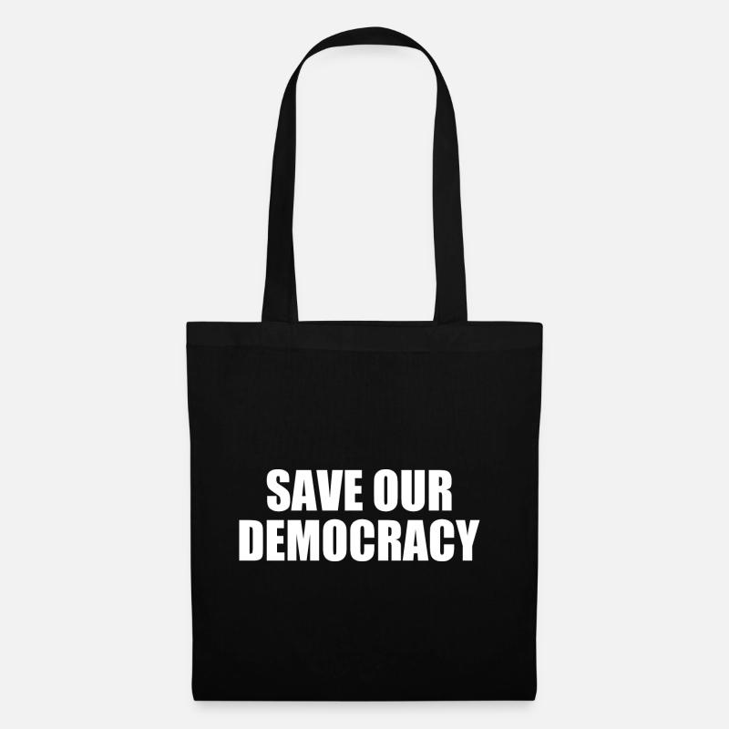 Save our democracy - Stoffbeutel - Schwarz