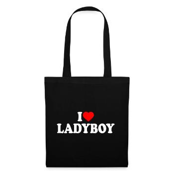 I love ladyboy - Sac en tissu - noir - Devant