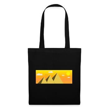 Égypte Égypte Le Caire vacances pyramide idée cadeau - Sac en tissu - noir - Devant