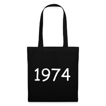 1974 50e anniversaire modèle blanc - Sac en tissu - noir - Devant