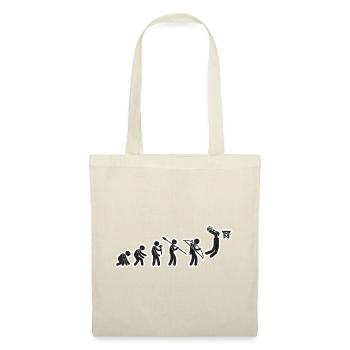 Evolution Basket-ball Noir Grunge - Sac en tissu - nature - Devant