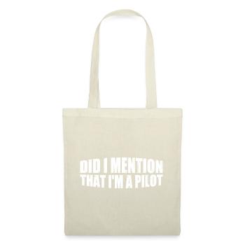 Ai-je mentionné que je suis un pilote 4 - Sac en tissu - nature - Devant