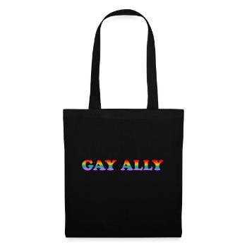 LGBTQ ally - Tote Bag - black - Front