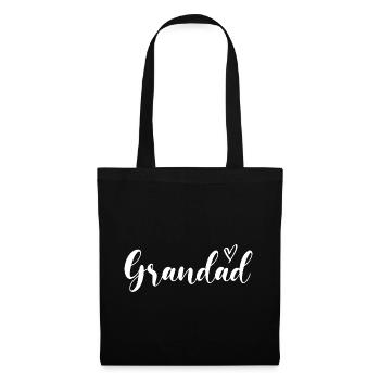 Grandfather Papaw Pop Gramps Grandpa Granddad - Stoffbeutel - Schwarz - Vorne