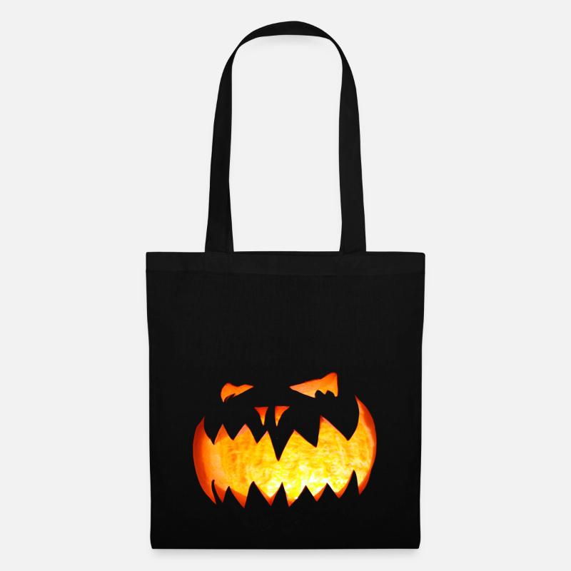 Zucca di Halloween - Borsa di stoffa - nero
