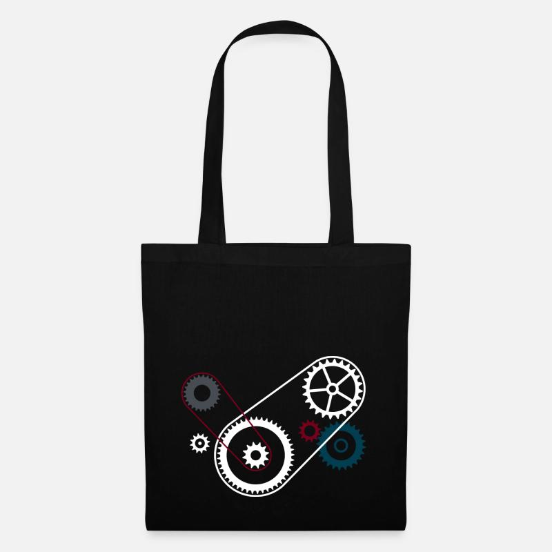 Gears gearbox engine block - Tote Bag - black