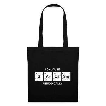 Tableau périodique des étudiants en chimie du sarcasme - Sac en tissu - noir - Devant